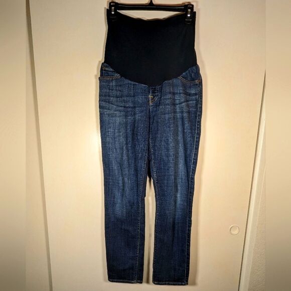 7 For All Mankind Denim - 7 For All Mankind Maternity Jeans P Collection Straight Leg Over Belly Size 29